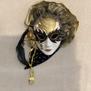 vintage anco mask ceramic wall hanging 1991 decorative
